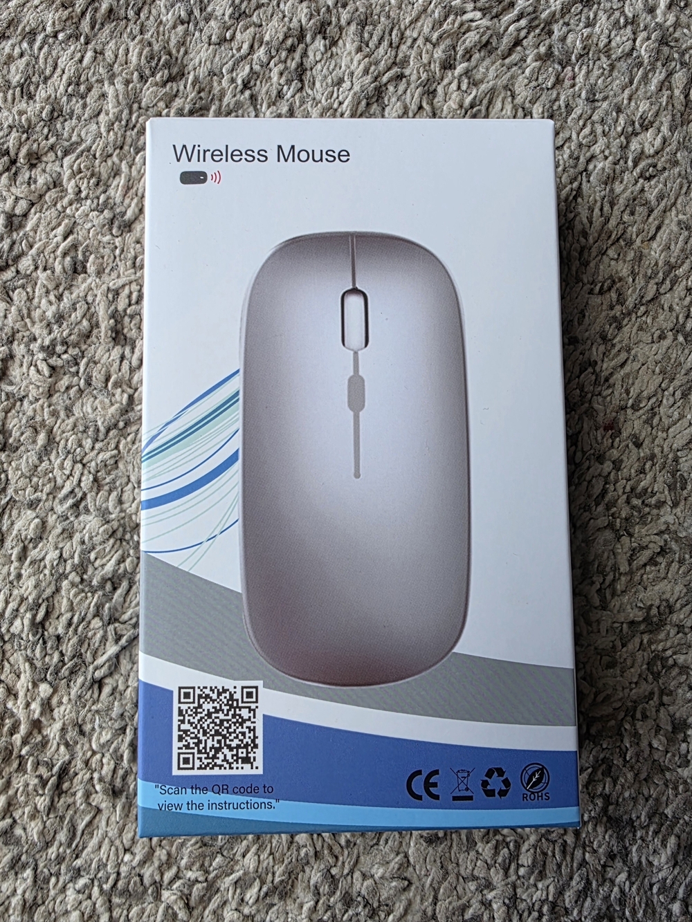 Wireless Mouse - Black Ergonomic Wireless Mouse